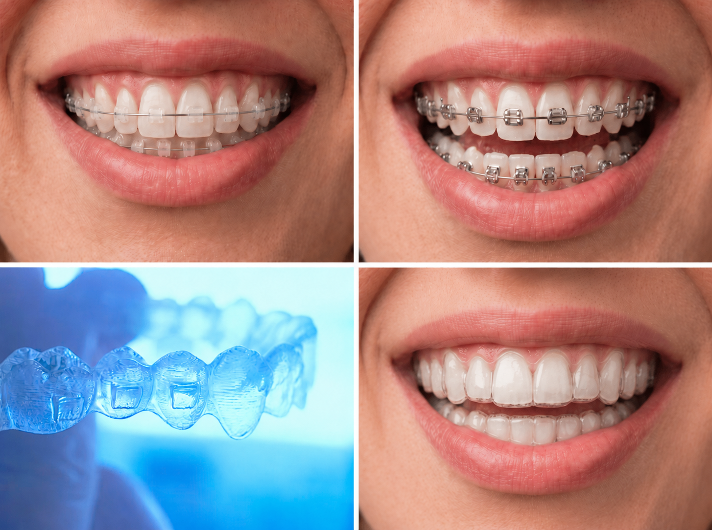 Dentista en Zaragoza explicando opciones de ortodoncia